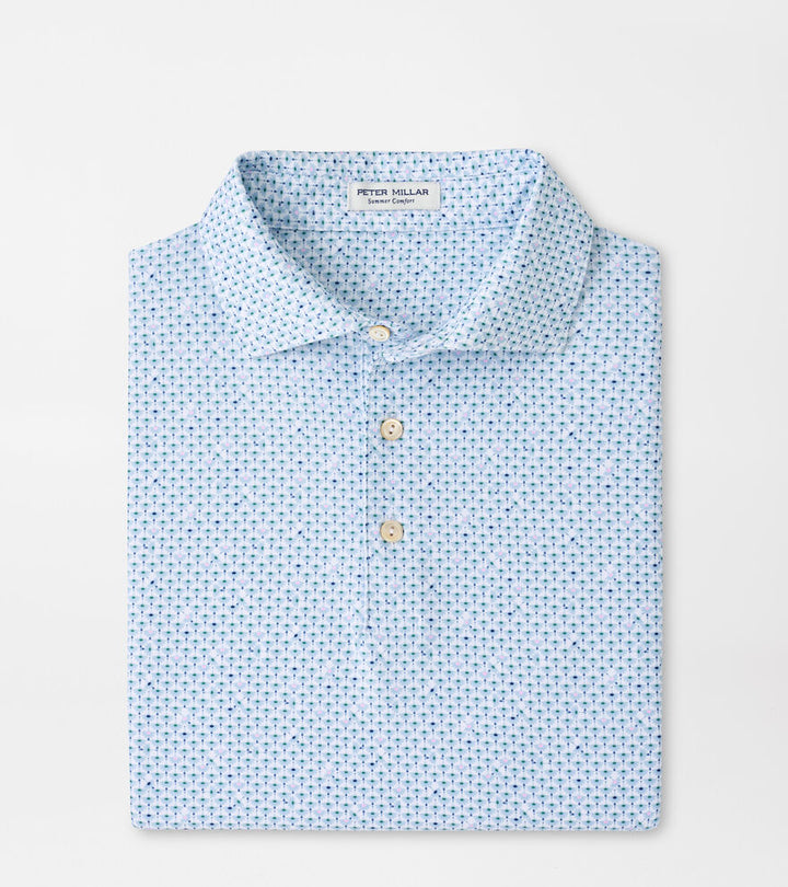 Peter Millar Flock Performance Jersey Polo: White