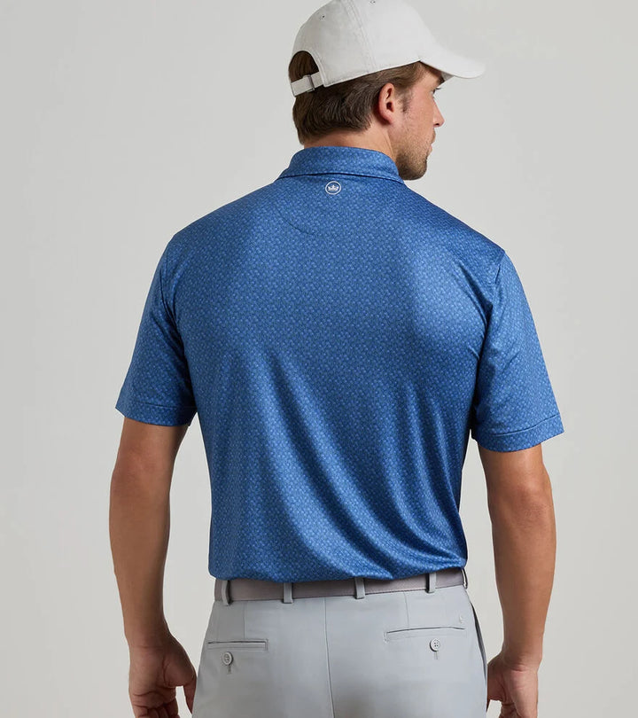 Peter Millar Pole Position Performance Jersey Polo: Windsor Blue