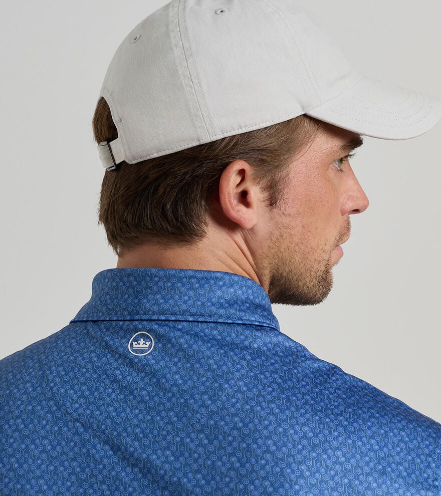 Peter Millar Pole Position Performance Jersey Polo: Windsor Blue
