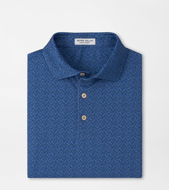 Peter Millar Pole Position Performance Jersey Polo: Windsor Blue