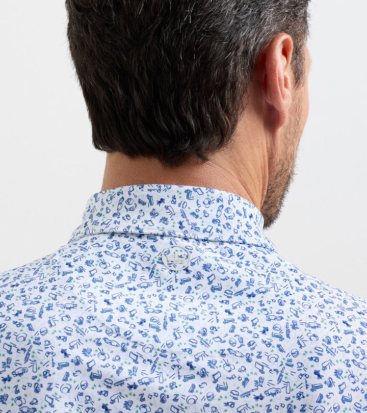 Peter Millar Wilkins Performance Jersey Polo: White
