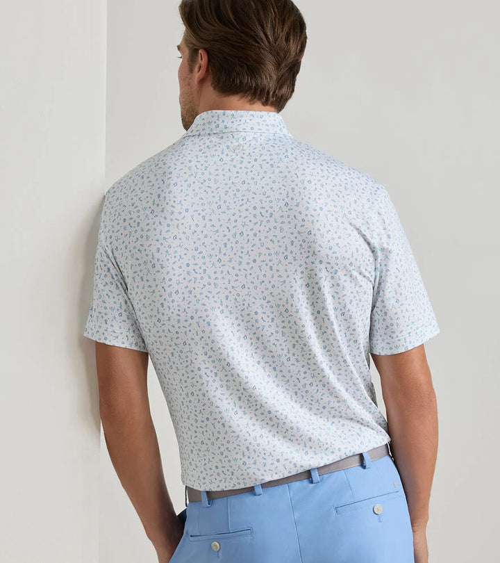 Peter Millar Goalie Performance Jersey Polo: White