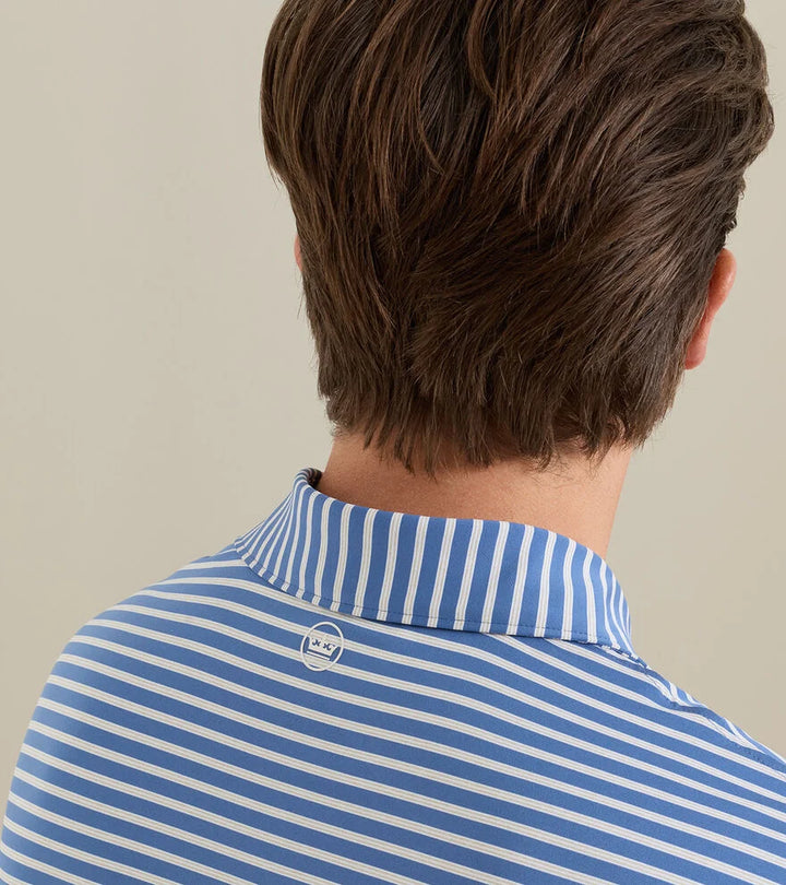 Peter Millar Ashford Performance Jersey Polo: Windsor Blue
