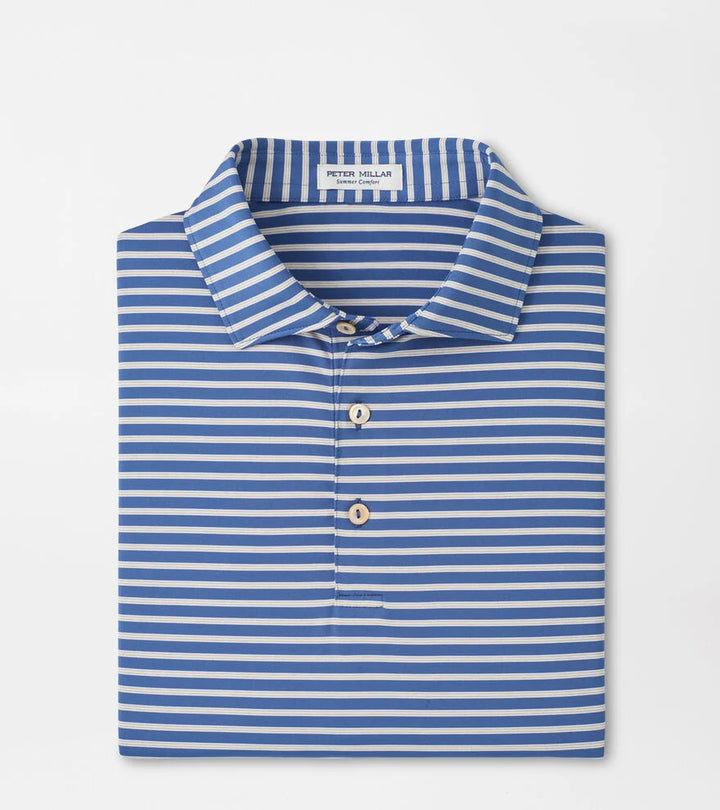 Peter Millar Ashford Performance Jersey Polo: Windsor Blue