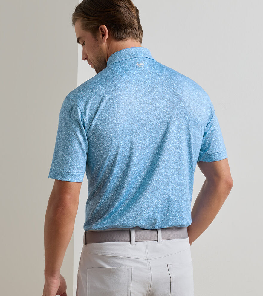 Peter Millar Magnolia Performance Jersey Polo: Cottage Blue