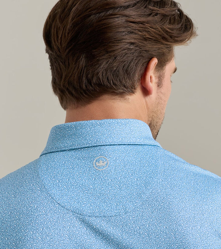 Peter Millar Magnolia Performance Jersey Polo: Cottage Blue