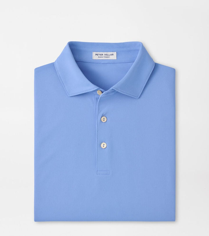 Peter Millar Solid Performance Mesh Polo: Bluebird