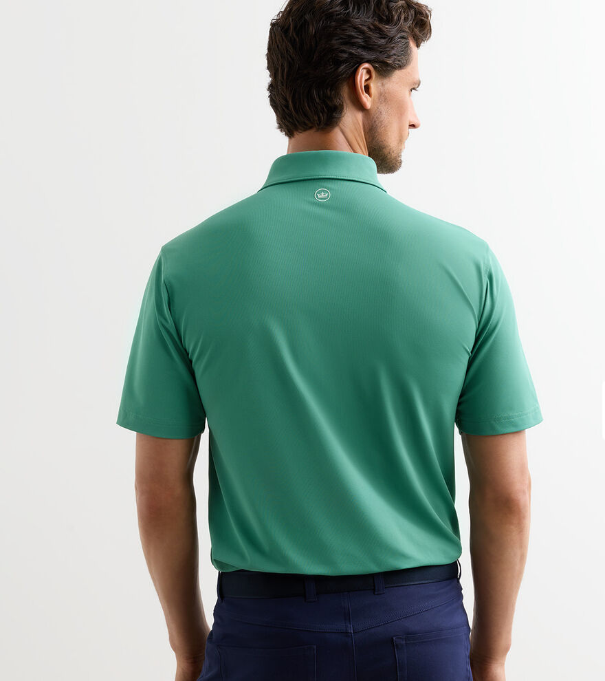 Peter Millar Solid Performance Mesh Polo: Snow Pea
