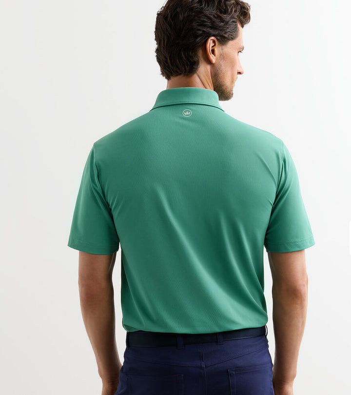 Peter Millar Solid Performance Mesh Polo: Snow Pea