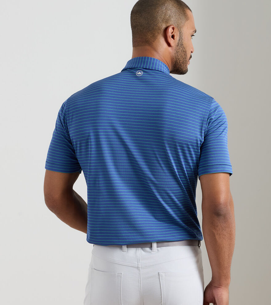 Peter Millar Winston Performance Mesh Polo: Sport Navy