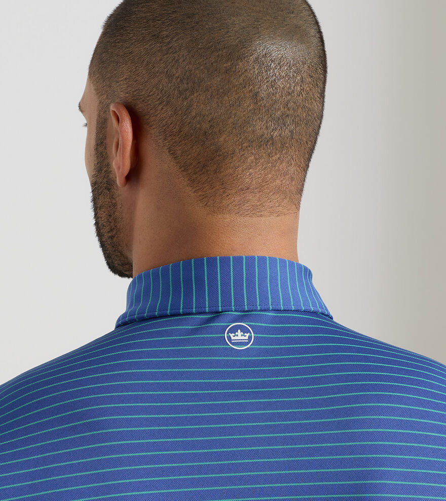 Peter Millar Winston Performance Mesh Polo: Sport Navy