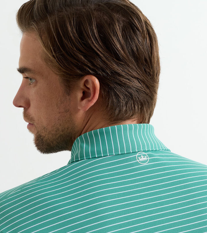 Peter Millar Winston Performance Mesh Polo: Snow Pea