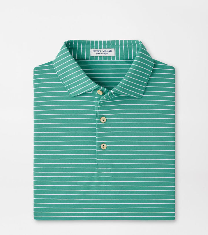 Peter Millar Winston Performance Mesh Polo: Snow Pea