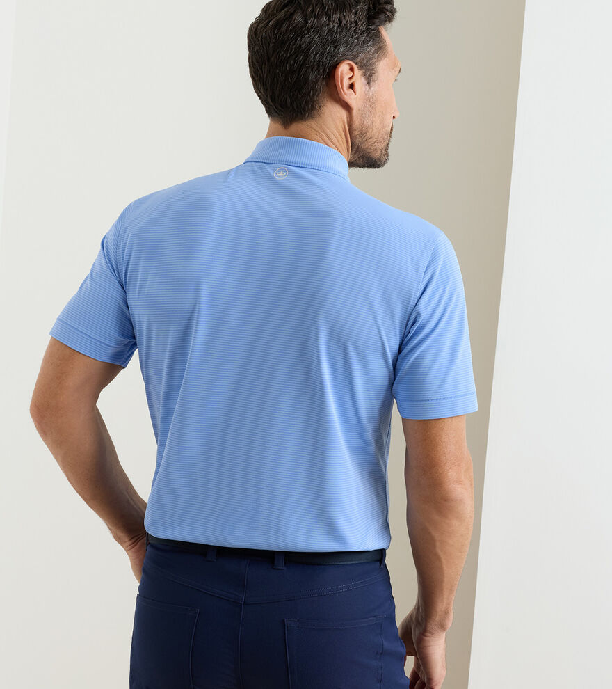 Peter Millar Candor Performance Mesh Polo: Bluebird