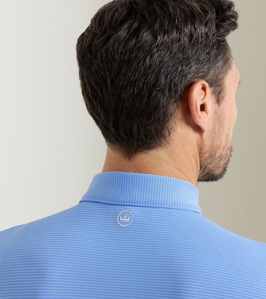 Peter Millar Candor Performance Mesh Polo: Bluebird