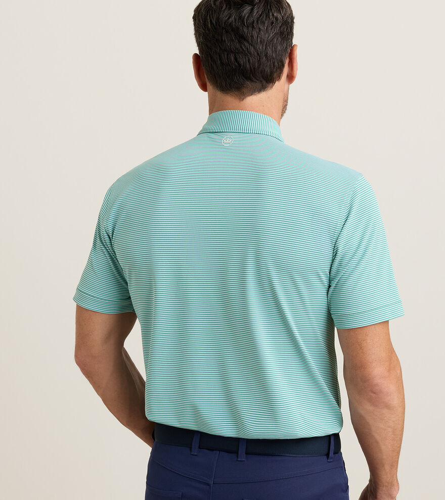 Peter Millar Candor Performance Mesh Polo: Snow Pea