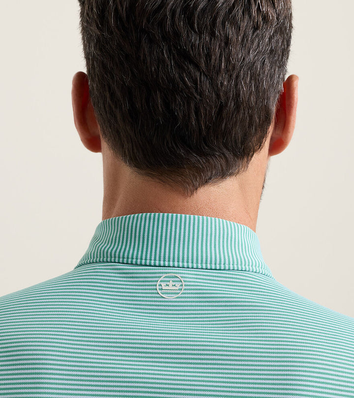 Peter Millar Candor Performance Mesh Polo: Snow Pea