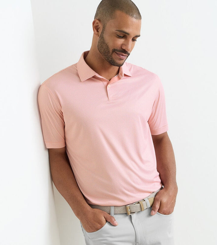 Peter Millar Featherweight Parke Performance Polo Lake Murray Dam Towers: Venetian Pink