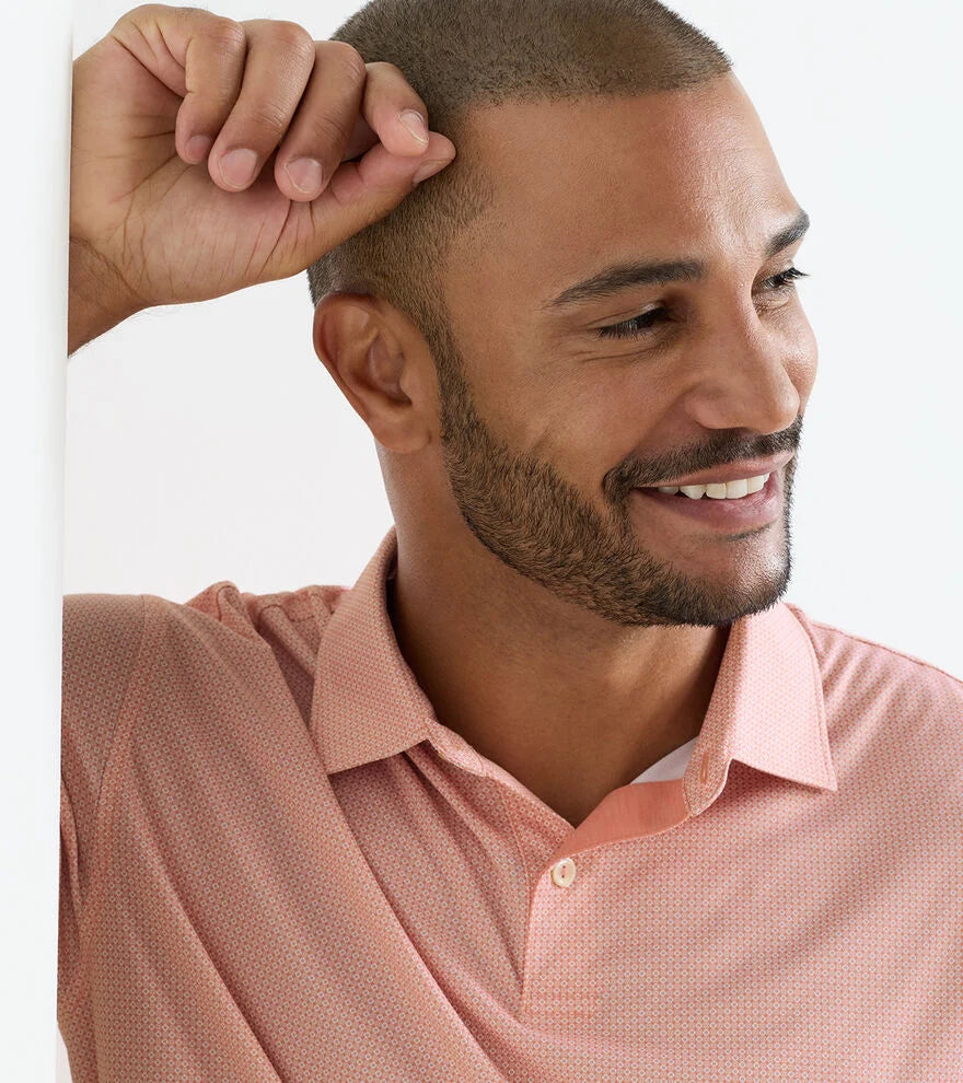 Peter Millar Featherweight Parke Performance Polo: Venetian Pink