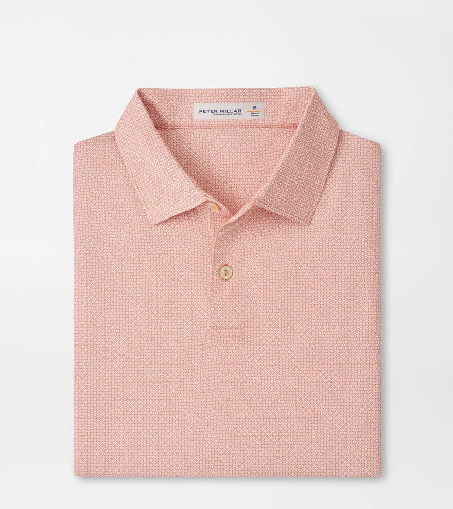 Peter Millar Featherweight Parke Performance Polo Lake Murray Dam Towers: Venetian Pink