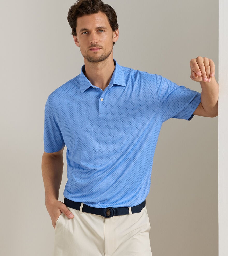 Peter Millar Featherweight Starmount Performance Polo: Bluebird