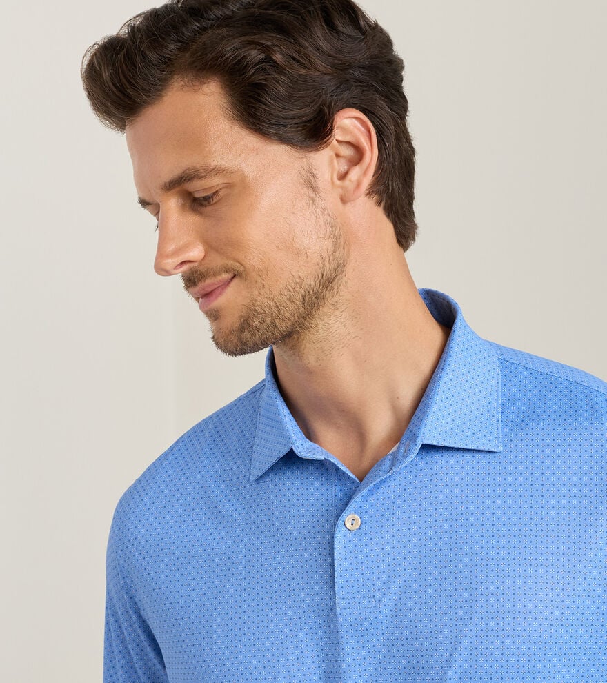 Peter Millar Featherweight Starmount Performance Polo: Bluebird