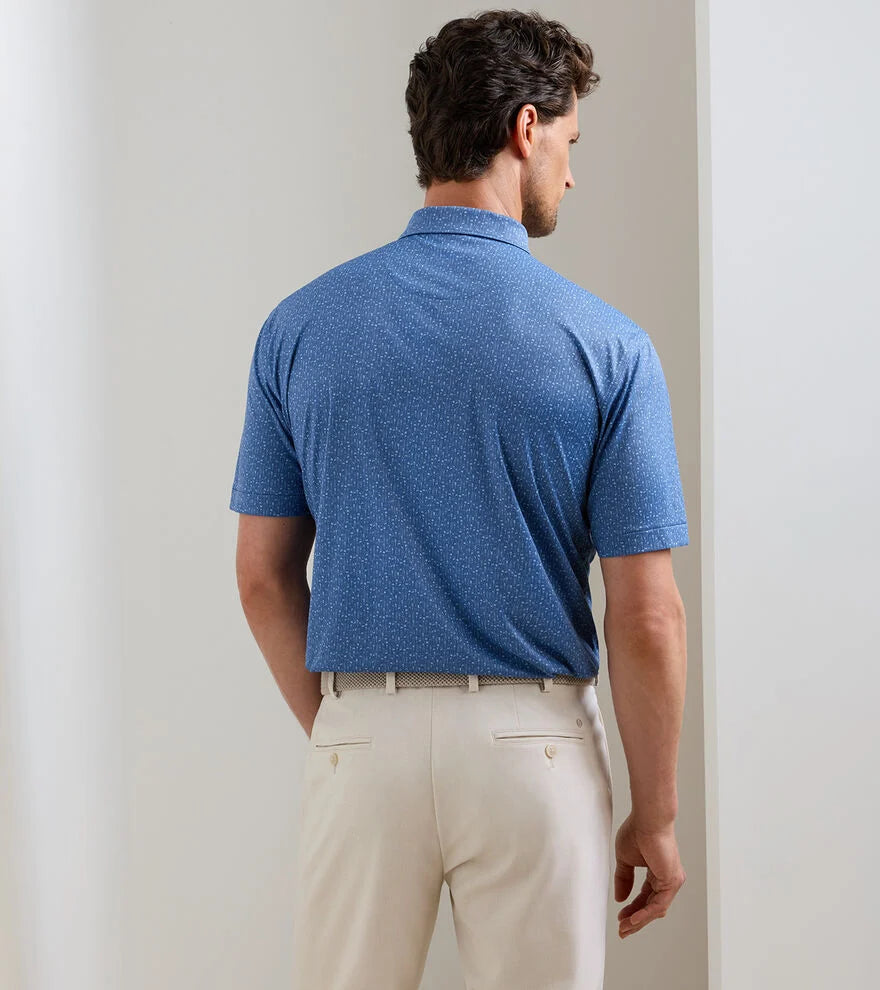 Peter Millar Featherweight Headcovers Performance Polo: Windsor Blue