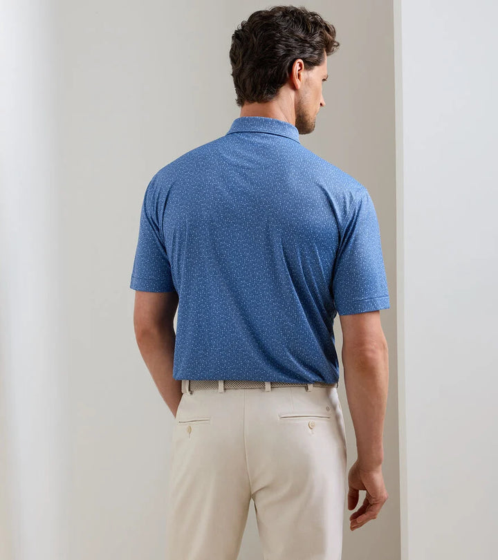 Peter Millar Featherweight Headcovers Performance Polo: Windsor Blue