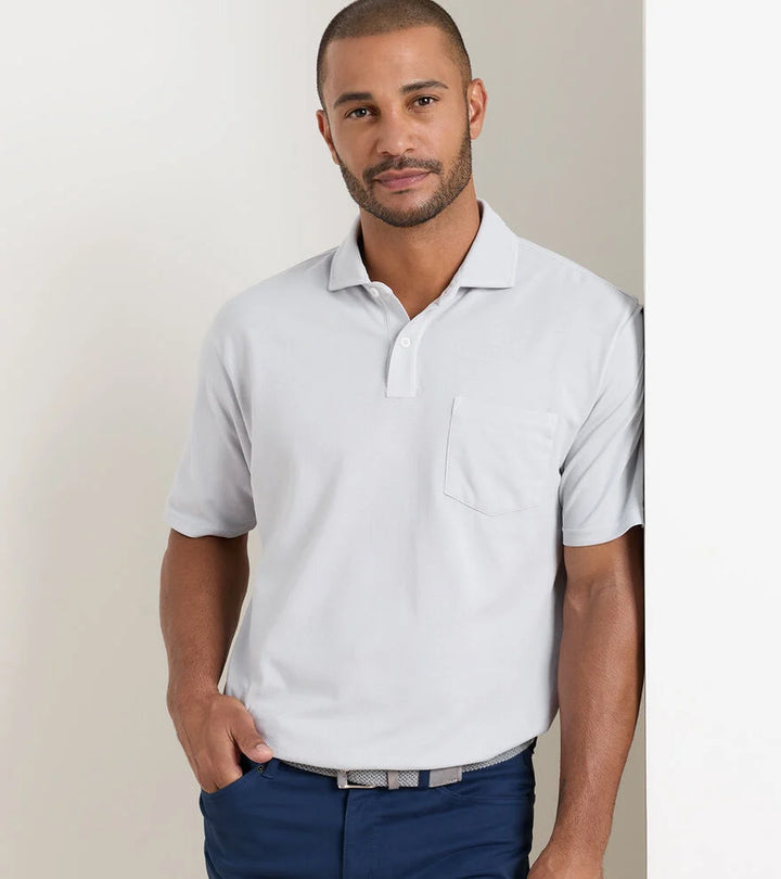 Peter Millar Everyday Piqué Polo: British Grey