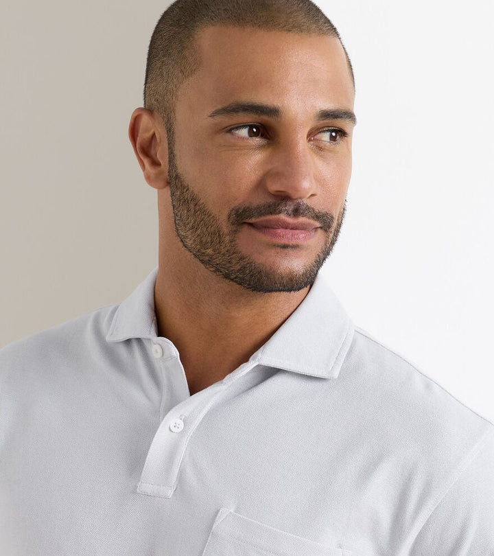 Peter Millar Everyday Piqué Polo: British Grey