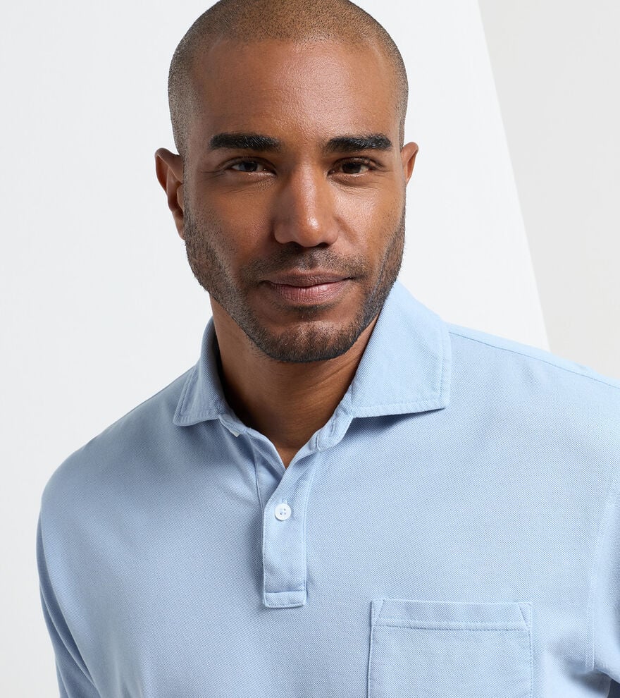 Peter Millar Everyday Piqué Polo: Cottage Blue