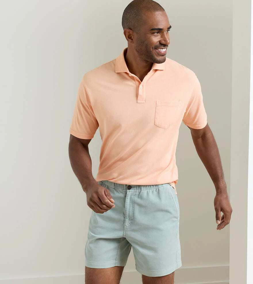 Peter Millar Everyday Piqué Polo: Cosmic Peach