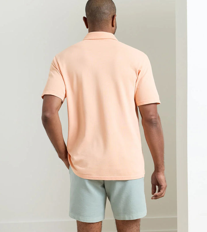 Peter Millar Everyday Piqué Polo: Cosmic Peach
