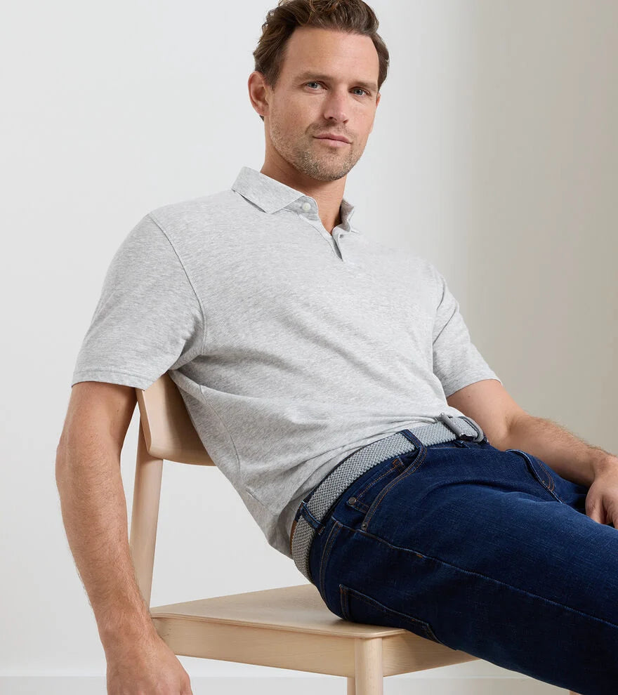 Peter Millar Sanibel Polo: Gale Grey