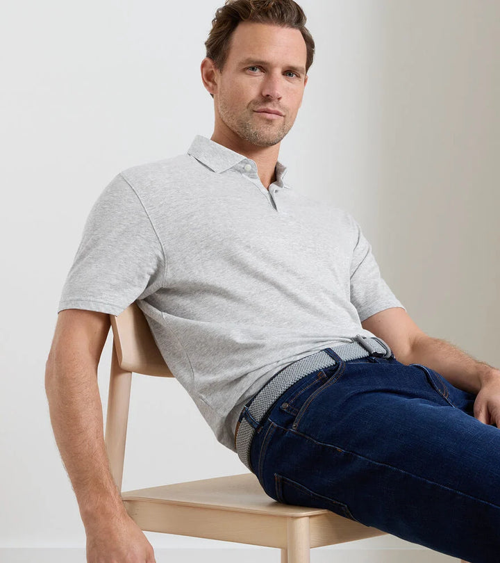 Peter Millar Sanibel Polo: Gale Grey