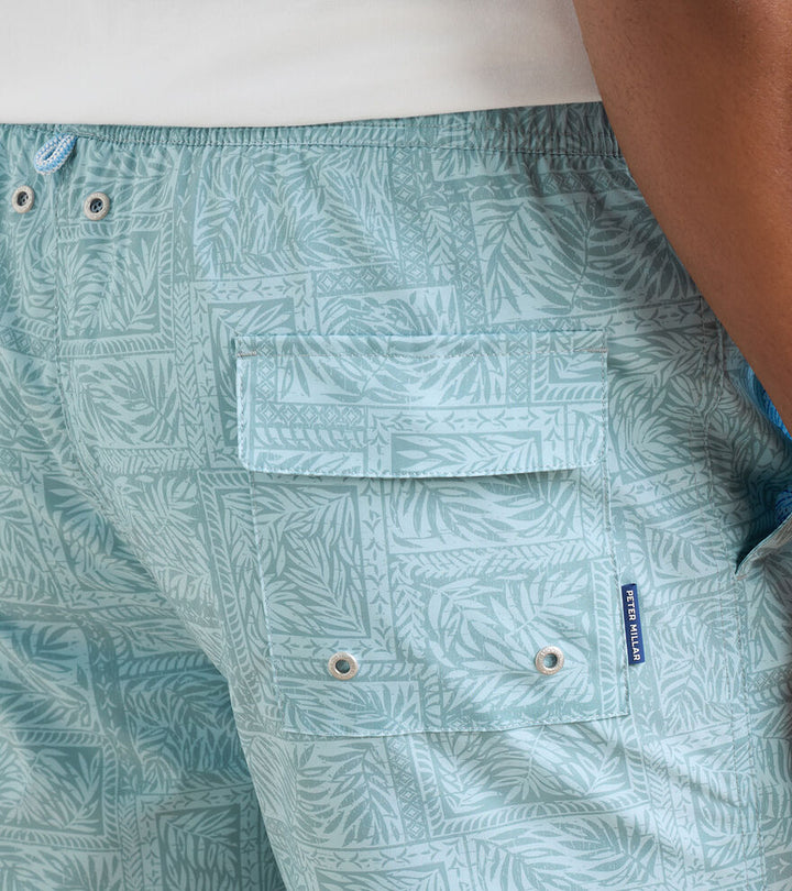 Peter Millar Seaside Shade Swim Trunk: Willow