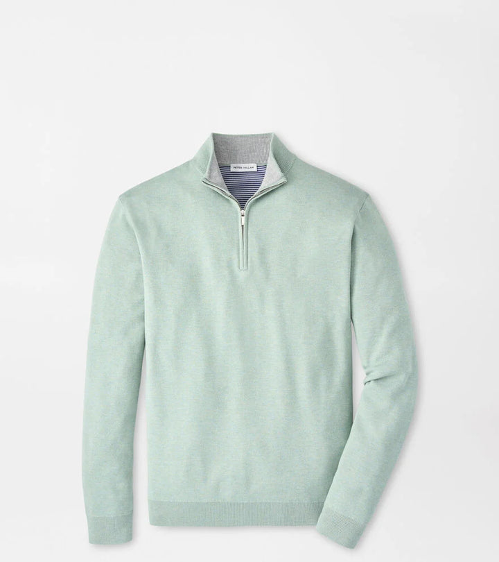 Peter Millar Coolspun Lite Cotton Quarter-Zip Sweater: Grandview