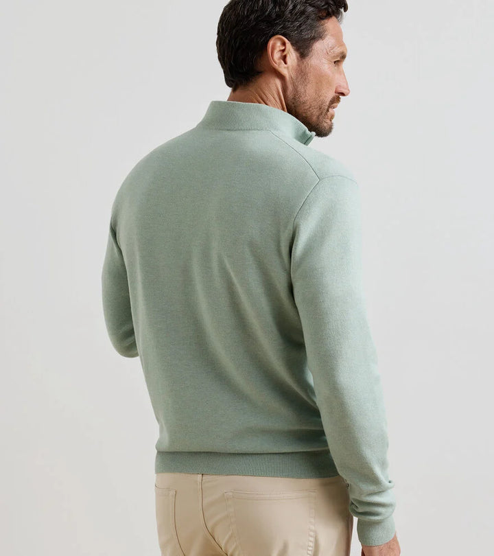 Peter Millar Coolspun Lite Cotton Quarter-Zip Sweater: Grandview