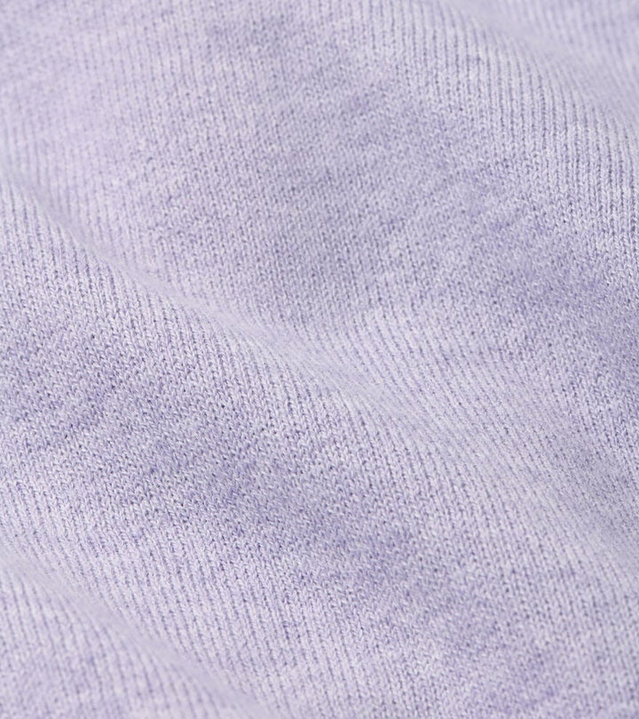 Peter Millar Coolspun Lite Cotton Quarter-Zip Sweater: Light Violet