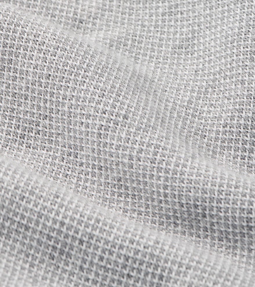 Peter Millar Coolspun Lite Birdseye Cotton Quarter-Zip Sweater: Gale Grey