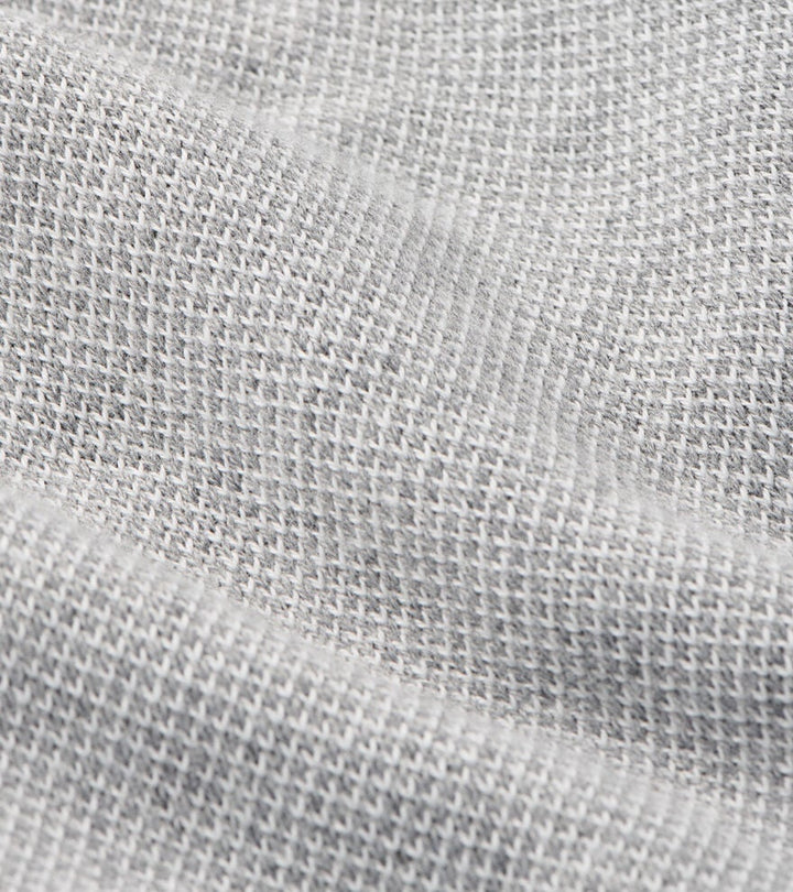 Peter Millar Coolspun Lite Birdseye Cotton Quarter-Zip Sweater: Gale Grey