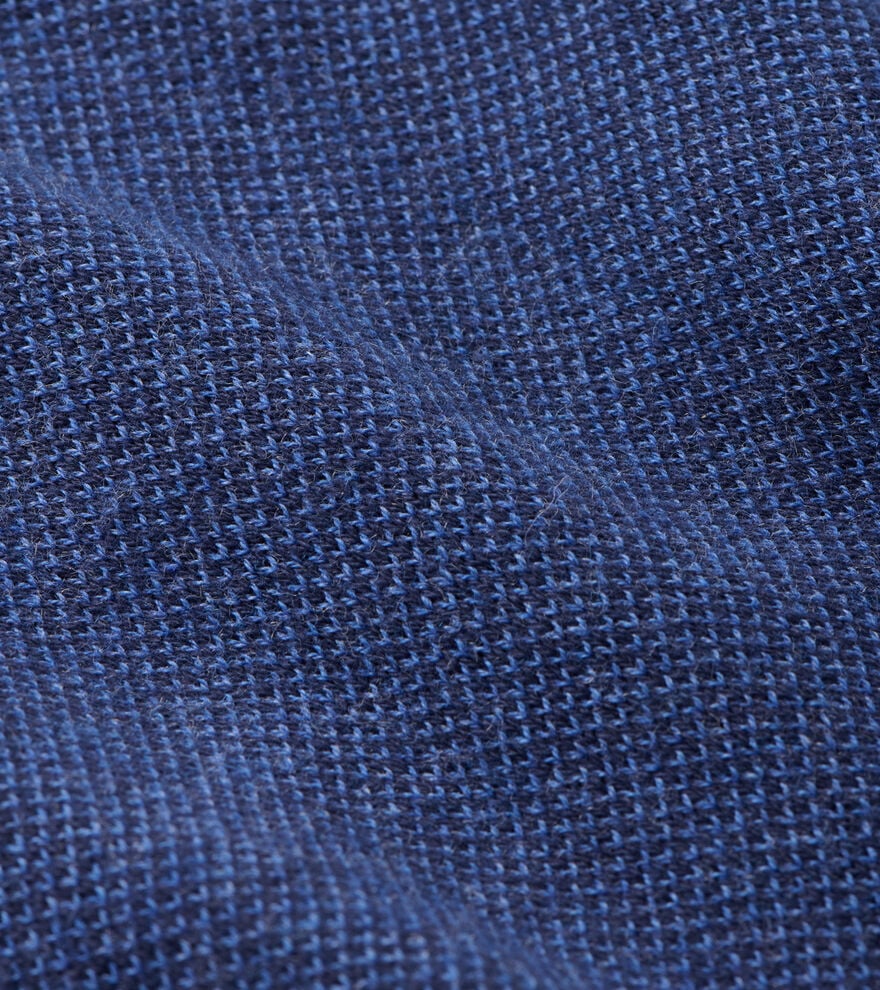 Peter Millar Coolspun Lite Birdseye Cotton Quarter-Zip Sweater: Navy