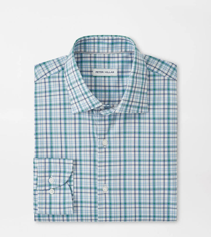Peter Millar Simon Crown Lite Cotton-Stretch Sport Shirt: Windsor Blue