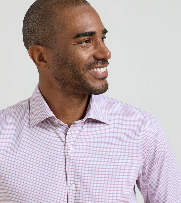 Peter Millar Conway Crown Lite Cotton-Stretch Sport Shirt: Chili Red