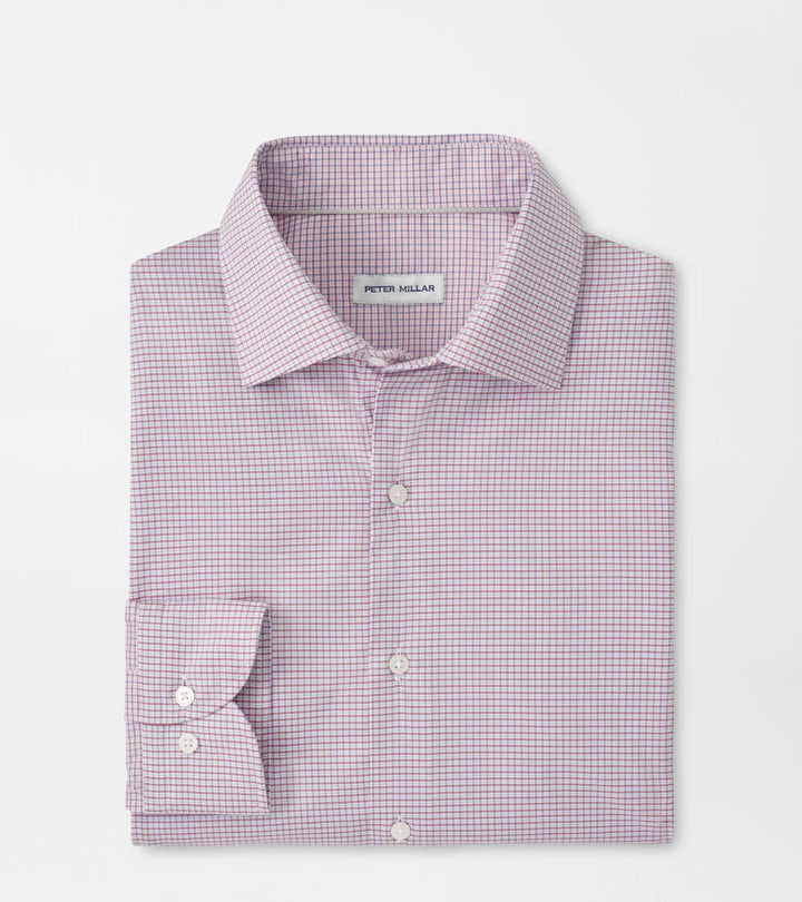 Peter Millar Conway Crown Lite Cotton-Stretch Sport Shirt: Chili Red