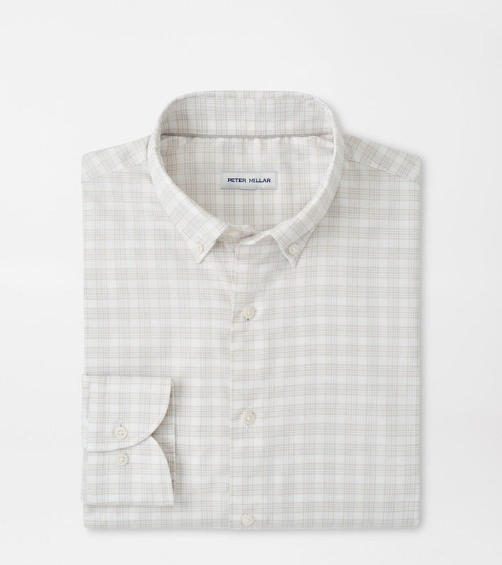 Peter Millar Douglas Crown Lite Cotton-Stretch Sport Shirt: Truffle