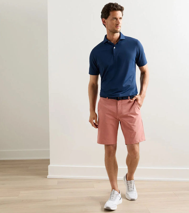 Peter Millar Crown Crafted Surge Performance Short: Faded Scarlet