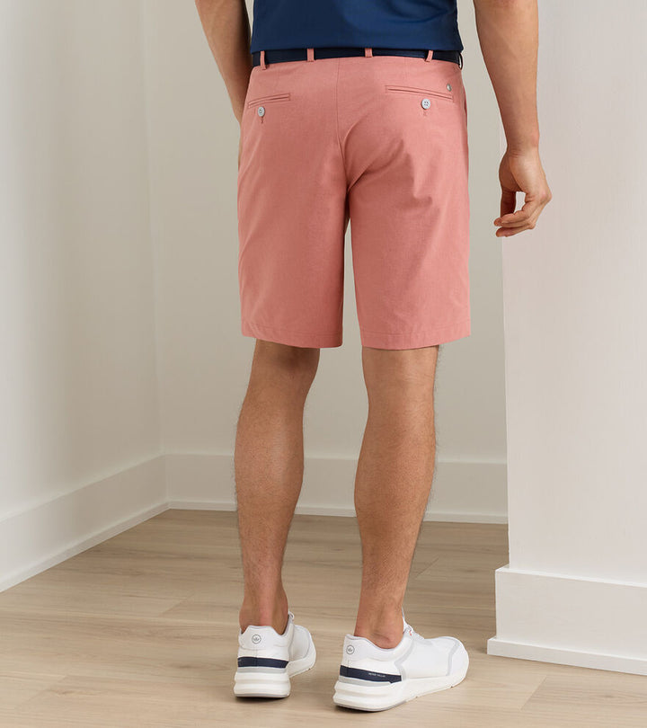 Peter Millar Crown Crafted Surge Performance Short: Faded Scarlet