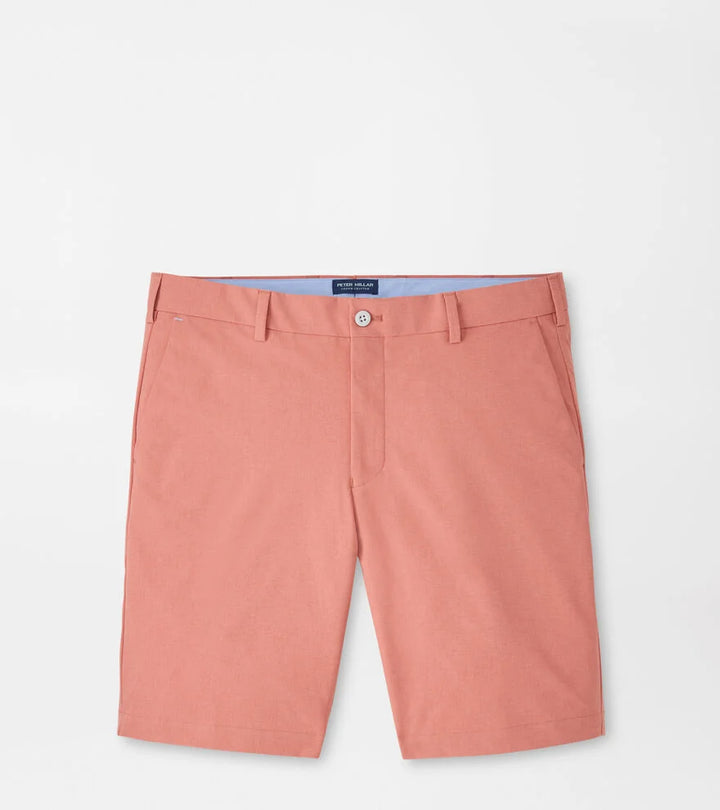 Peter Millar Crown Crafted Surge Performance Short: Faded Scarlet