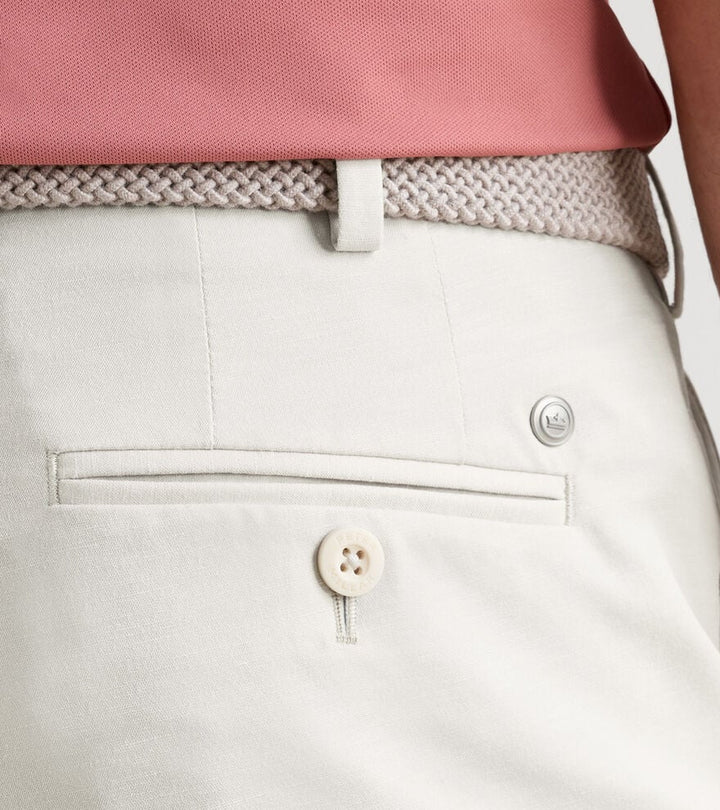 Peter Millar Crown Crafted Surge Linen-Blend Performance Short: Truffle